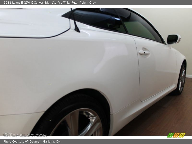 Starfire White Pearl / Light Gray 2012 Lexus IS 250 C Convertible