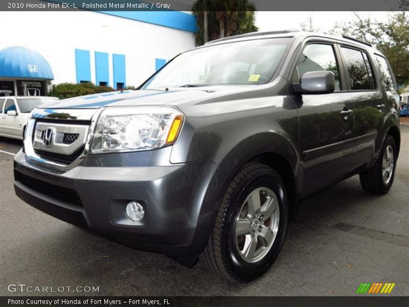 Polished Metal Metallic / Gray 2010 Honda Pilot EX-L