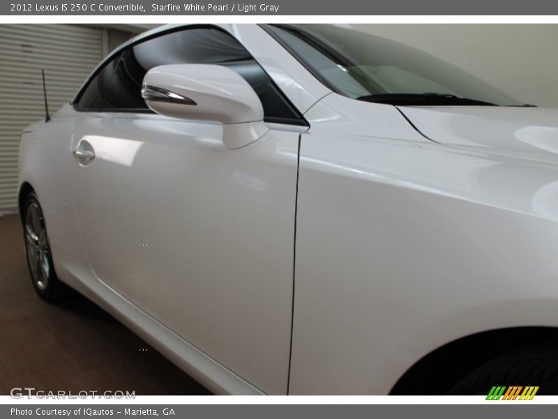 Starfire White Pearl / Light Gray 2012 Lexus IS 250 C Convertible
