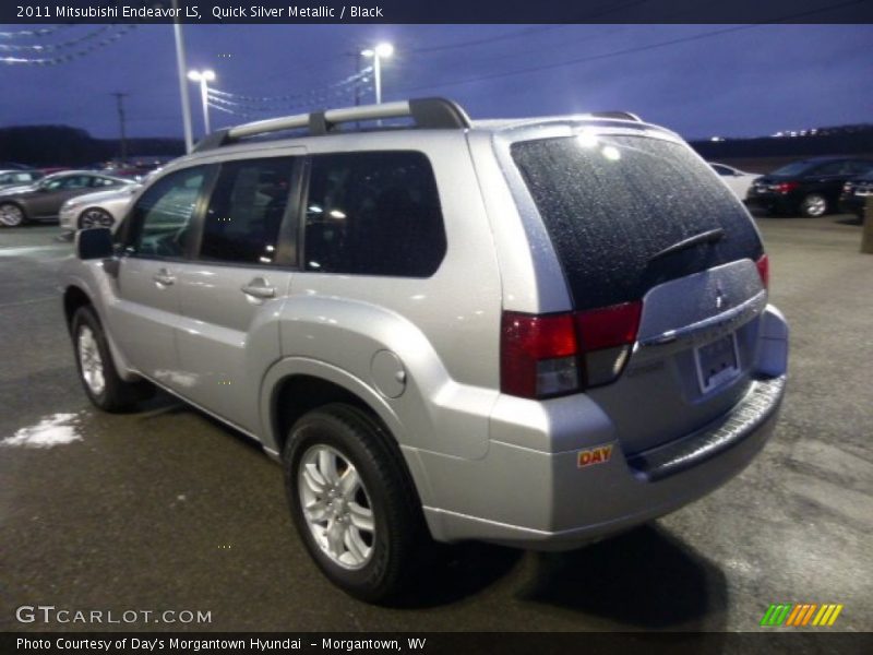 Quick Silver Metallic / Black 2011 Mitsubishi Endeavor LS