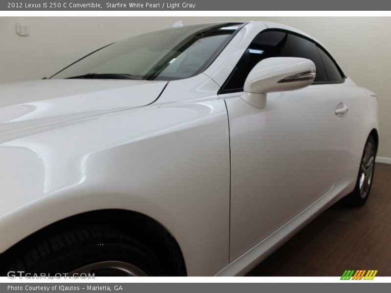 Starfire White Pearl / Light Gray 2012 Lexus IS 250 C Convertible