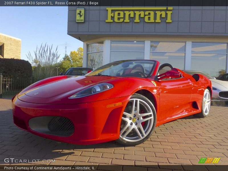 Rosso Corsa (Red) / Beige 2007 Ferrari F430 Spider F1