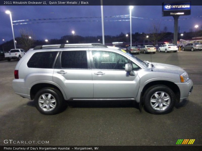 Quick Silver Metallic / Black 2011 Mitsubishi Endeavor LS