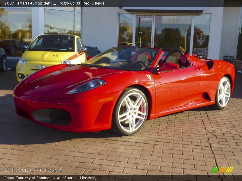 Rosso Corsa (Red) / Beige 2007 Ferrari F430 Spider F1