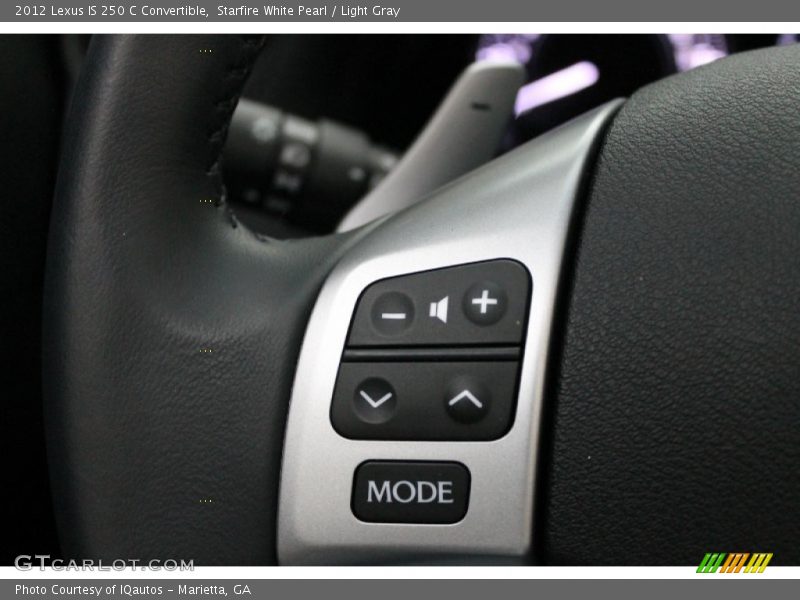 Controls of 2012 IS 250 C Convertible