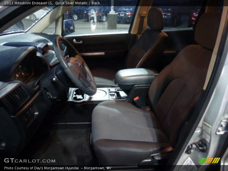 Quick Silver Metallic / Black 2011 Mitsubishi Endeavor LS