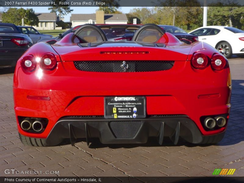 Rosso Corsa (Red) / Beige 2007 Ferrari F430 Spider F1