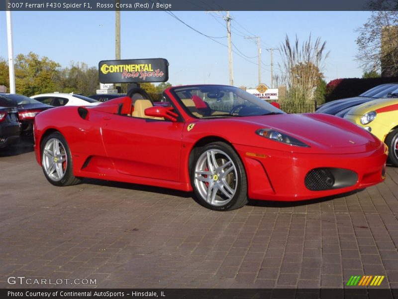 Rosso Corsa (Red) / Beige 2007 Ferrari F430 Spider F1