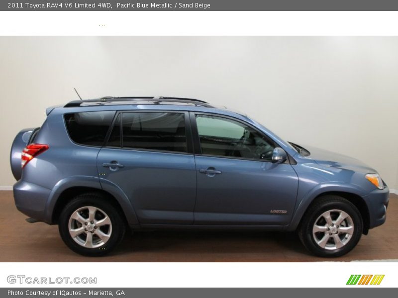 Pacific Blue Metallic / Sand Beige 2011 Toyota RAV4 V6 Limited 4WD