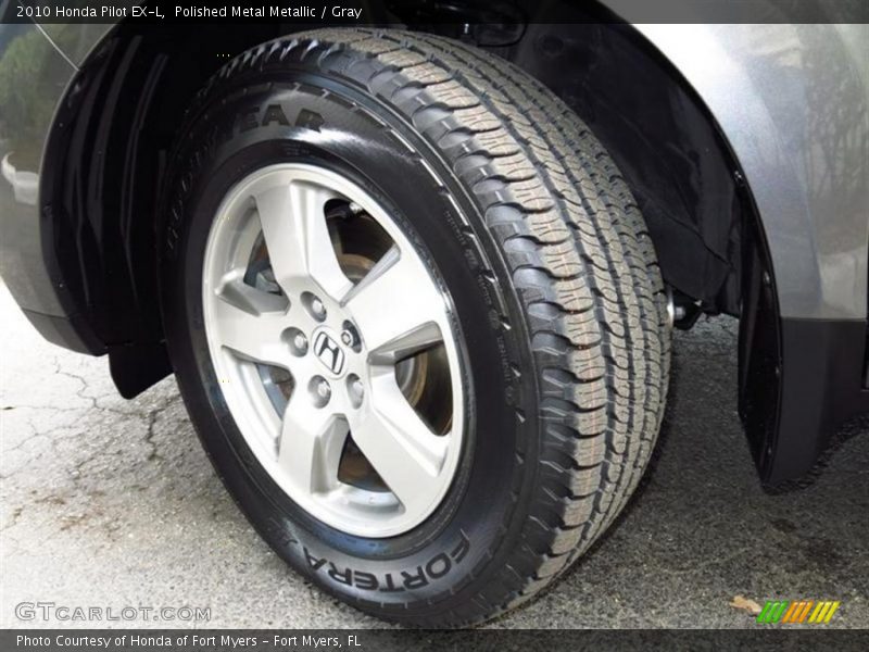 Polished Metal Metallic / Gray 2010 Honda Pilot EX-L