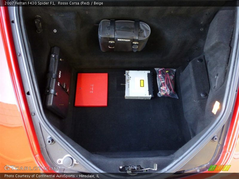  2007 F430 Spider F1 Trunk