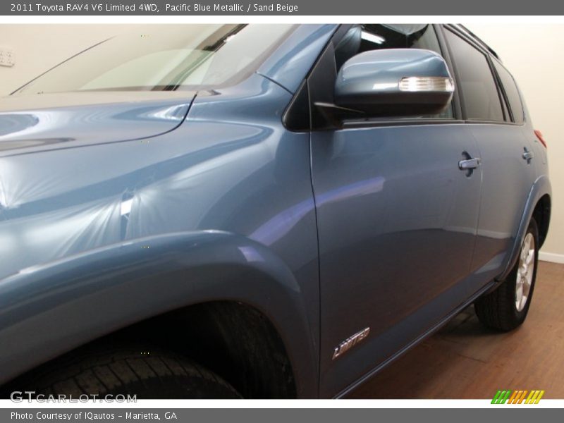 Pacific Blue Metallic / Sand Beige 2011 Toyota RAV4 V6 Limited 4WD