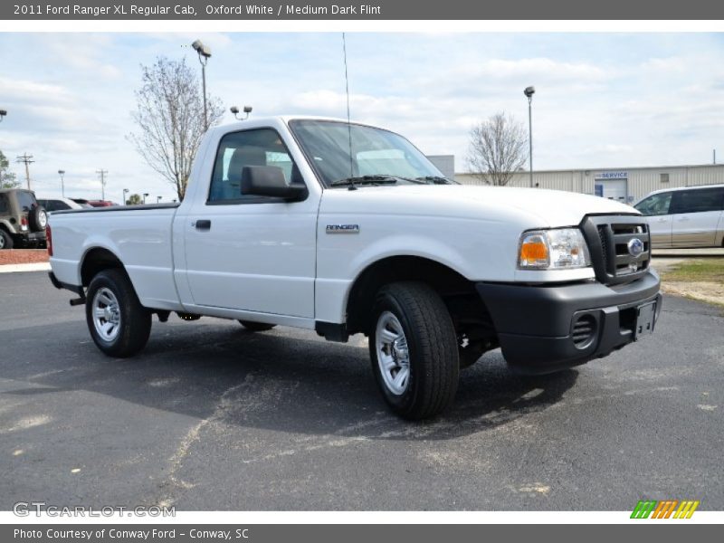 Oxford White / Medium Dark Flint 2011 Ford Ranger XL Regular Cab