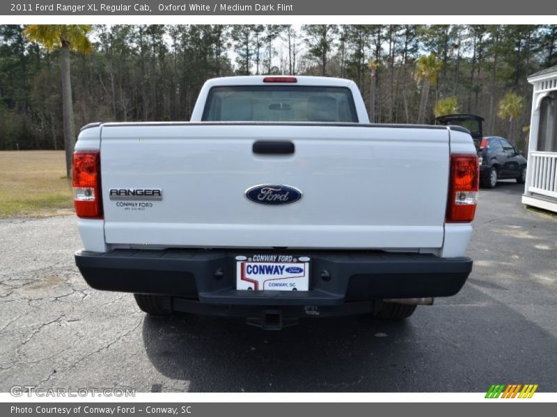 Oxford White / Medium Dark Flint 2011 Ford Ranger XL Regular Cab
