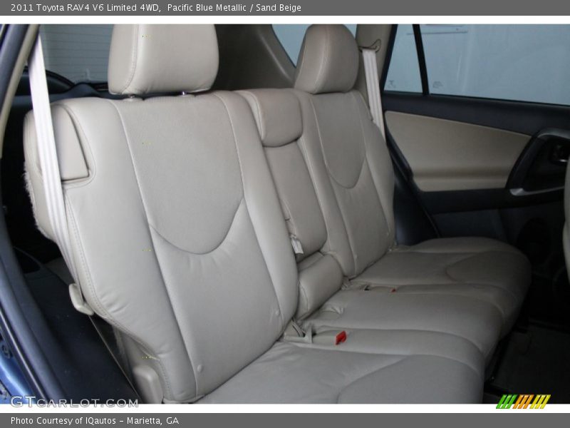Pacific Blue Metallic / Sand Beige 2011 Toyota RAV4 V6 Limited 4WD