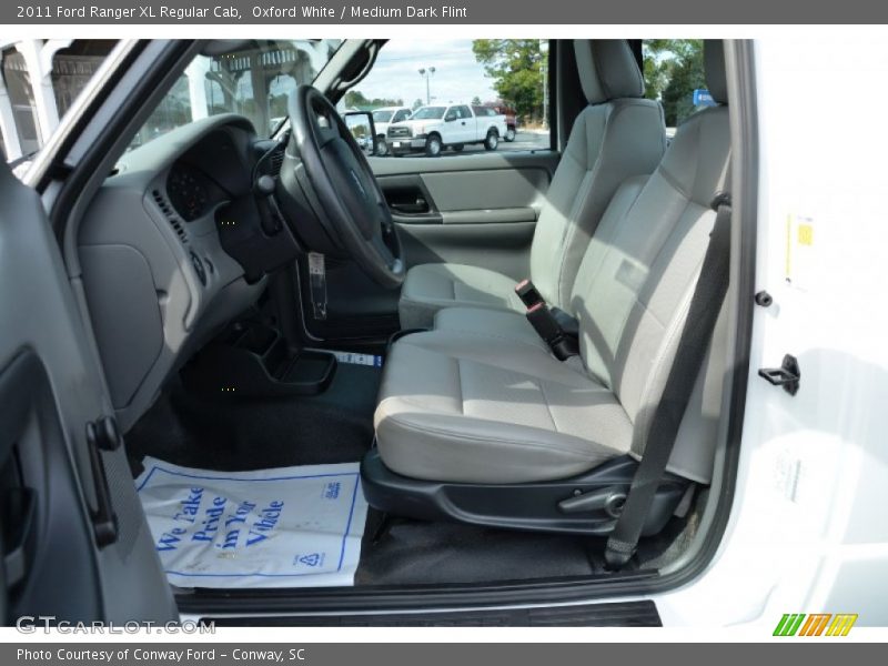 Oxford White / Medium Dark Flint 2011 Ford Ranger XL Regular Cab