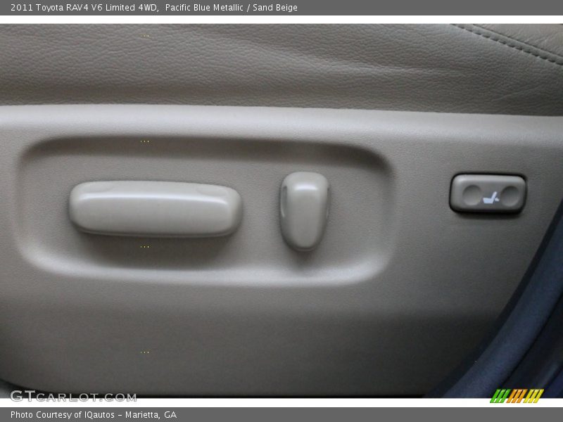 Pacific Blue Metallic / Sand Beige 2011 Toyota RAV4 V6 Limited 4WD