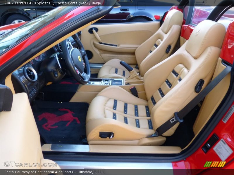 Front Seat of 2007 F430 Spider F1