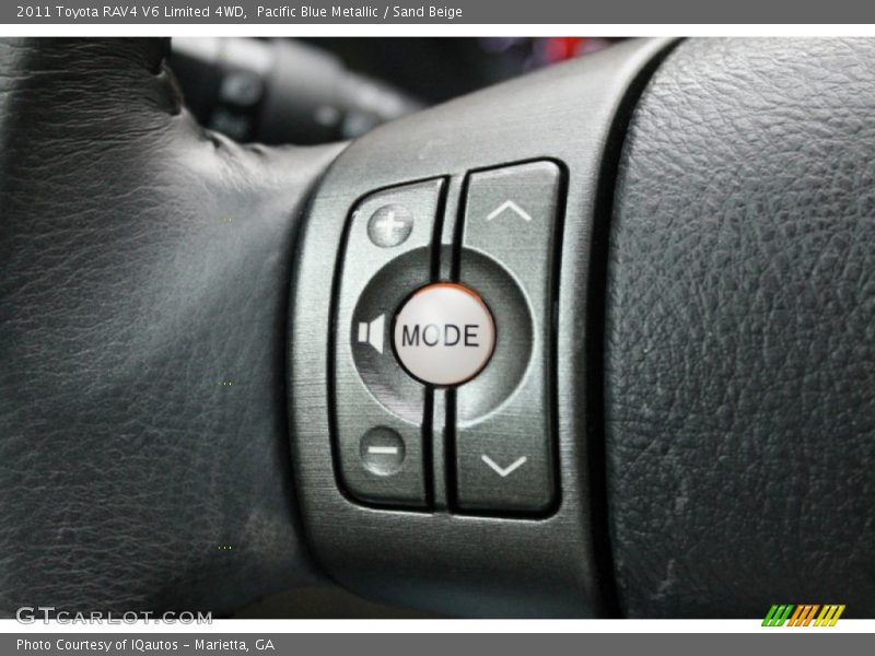 Pacific Blue Metallic / Sand Beige 2011 Toyota RAV4 V6 Limited 4WD