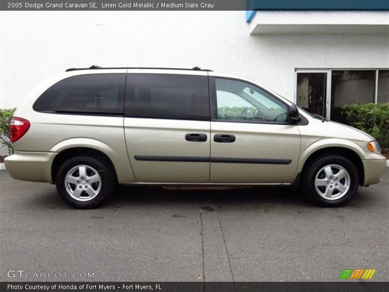 Linen Gold Metallic / Medium Slate Gray 2005 Dodge Grand Caravan SE