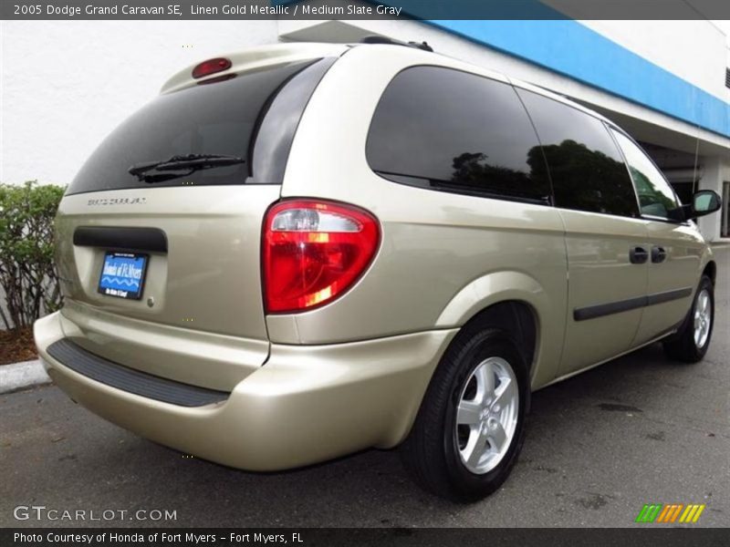 Linen Gold Metallic / Medium Slate Gray 2005 Dodge Grand Caravan SE