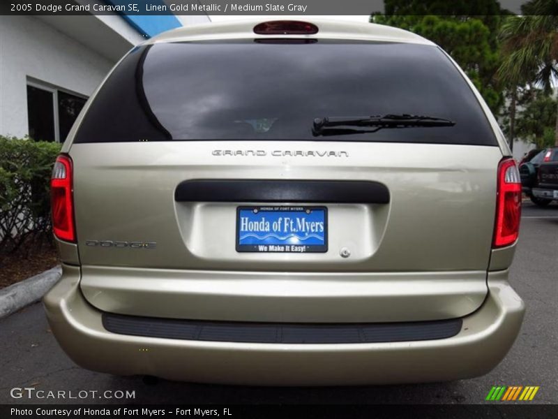 Linen Gold Metallic / Medium Slate Gray 2005 Dodge Grand Caravan SE