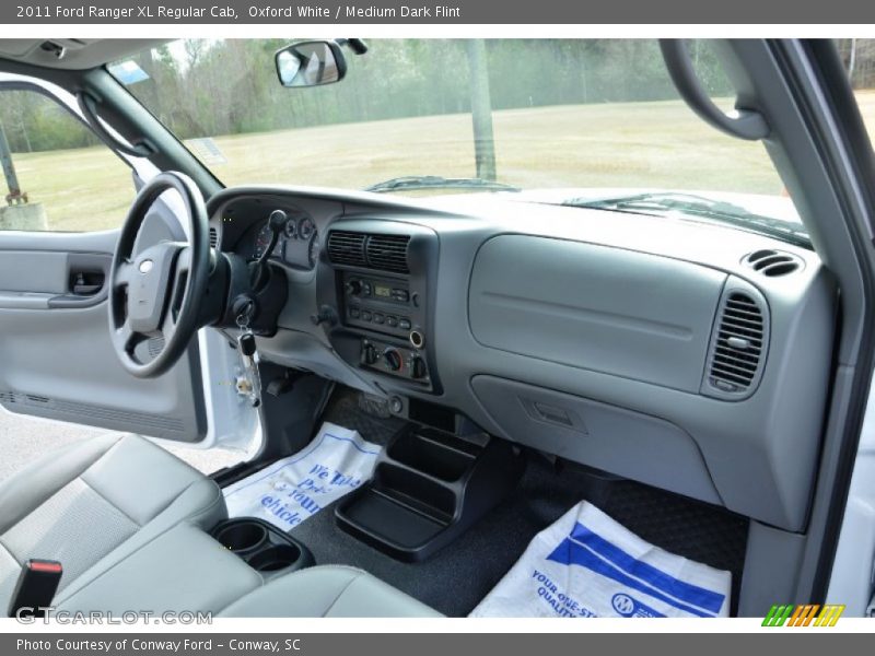 Oxford White / Medium Dark Flint 2011 Ford Ranger XL Regular Cab