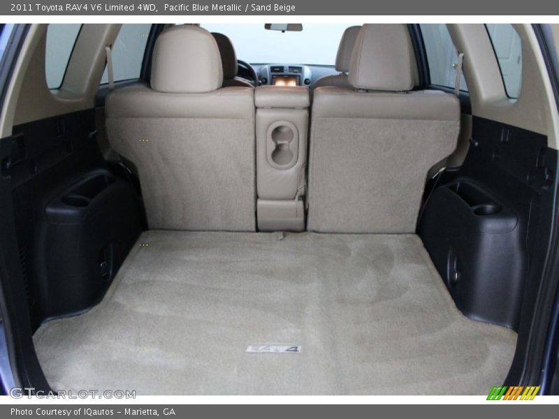 Pacific Blue Metallic / Sand Beige 2011 Toyota RAV4 V6 Limited 4WD