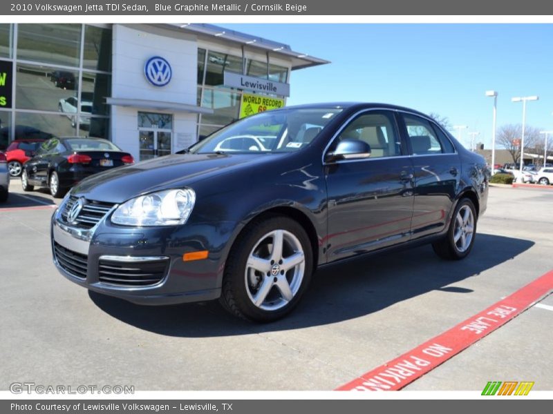 Blue Graphite Metallic / Cornsilk Beige 2010 Volkswagen Jetta TDI Sedan