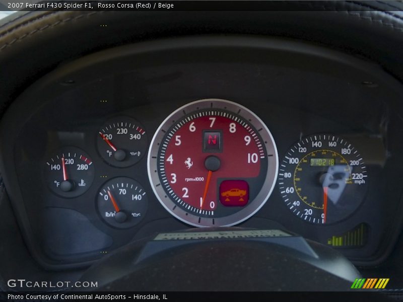  2007 F430 Spider F1 Spider F1 Gauges