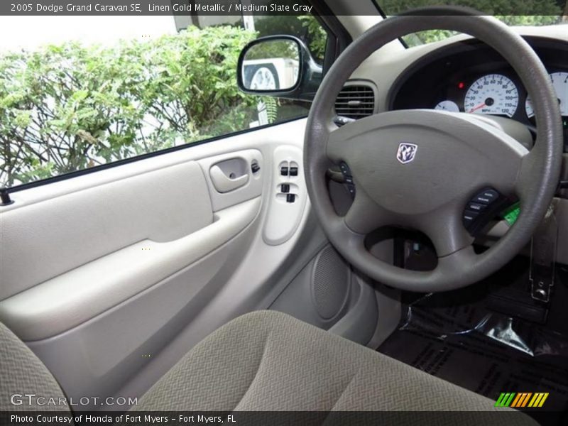 Linen Gold Metallic / Medium Slate Gray 2005 Dodge Grand Caravan SE