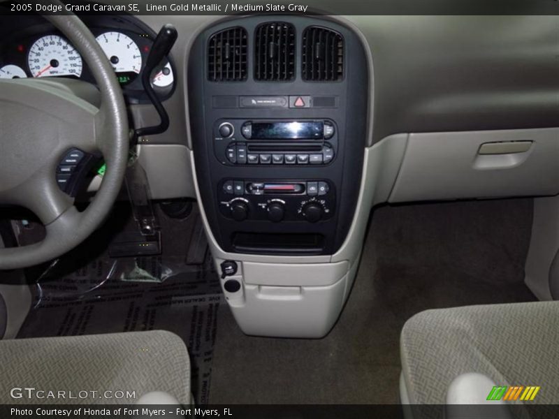 Linen Gold Metallic / Medium Slate Gray 2005 Dodge Grand Caravan SE