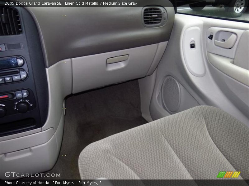 Linen Gold Metallic / Medium Slate Gray 2005 Dodge Grand Caravan SE