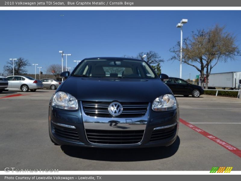 Blue Graphite Metallic / Cornsilk Beige 2010 Volkswagen Jetta TDI Sedan