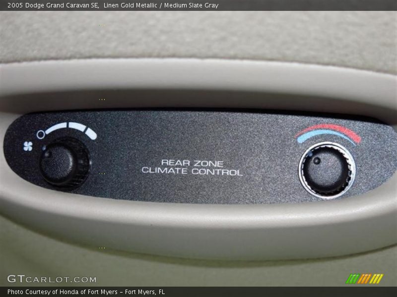 Linen Gold Metallic / Medium Slate Gray 2005 Dodge Grand Caravan SE