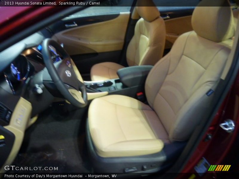 Sparkling Ruby / Camel 2013 Hyundai Sonata Limited