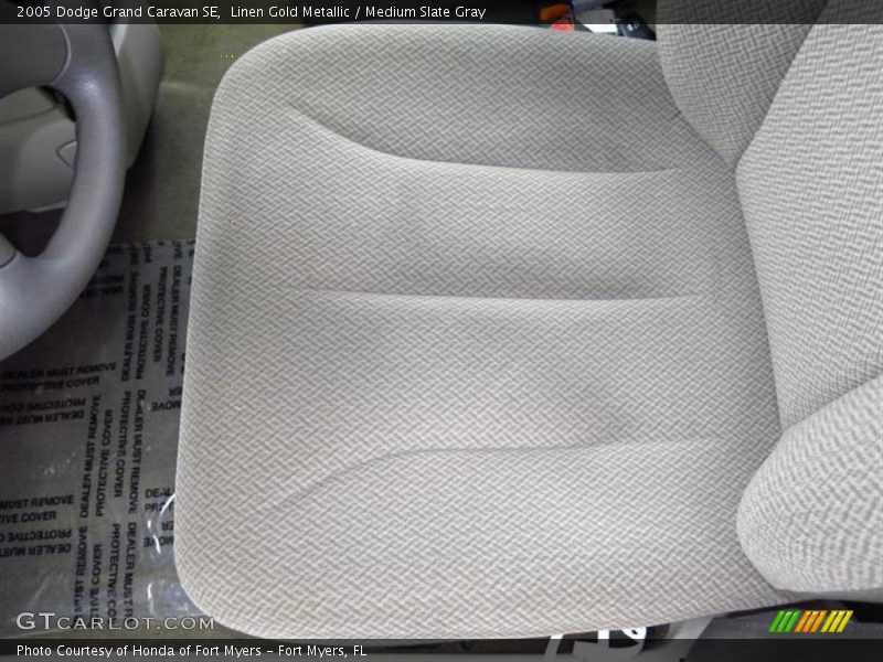 Linen Gold Metallic / Medium Slate Gray 2005 Dodge Grand Caravan SE