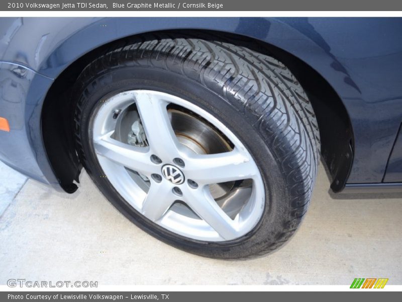 Blue Graphite Metallic / Cornsilk Beige 2010 Volkswagen Jetta TDI Sedan