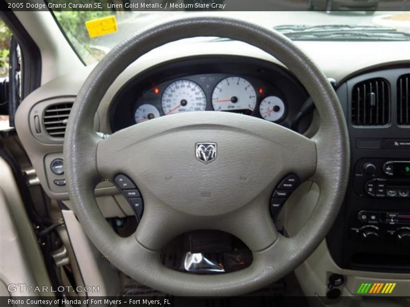 Linen Gold Metallic / Medium Slate Gray 2005 Dodge Grand Caravan SE