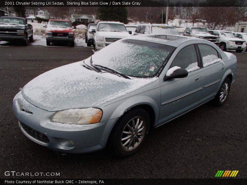 Sterling Blue Satin Glow / Dark Slate Gray 2001 Chrysler Sebring LXi Sedan