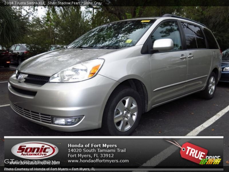 Silver Shadow Pearl / Stone Gray 2004 Toyota Sienna XLE