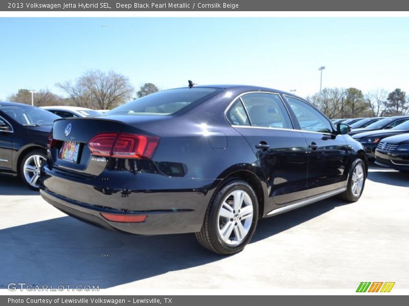 Deep Black Pearl Metallic / Cornsilk Beige 2013 Volkswagen Jetta Hybrid SEL