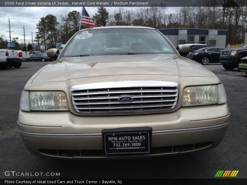 Harvest Gold Metallic / Medium Parchment 2000 Ford Crown Victoria LX Sedan