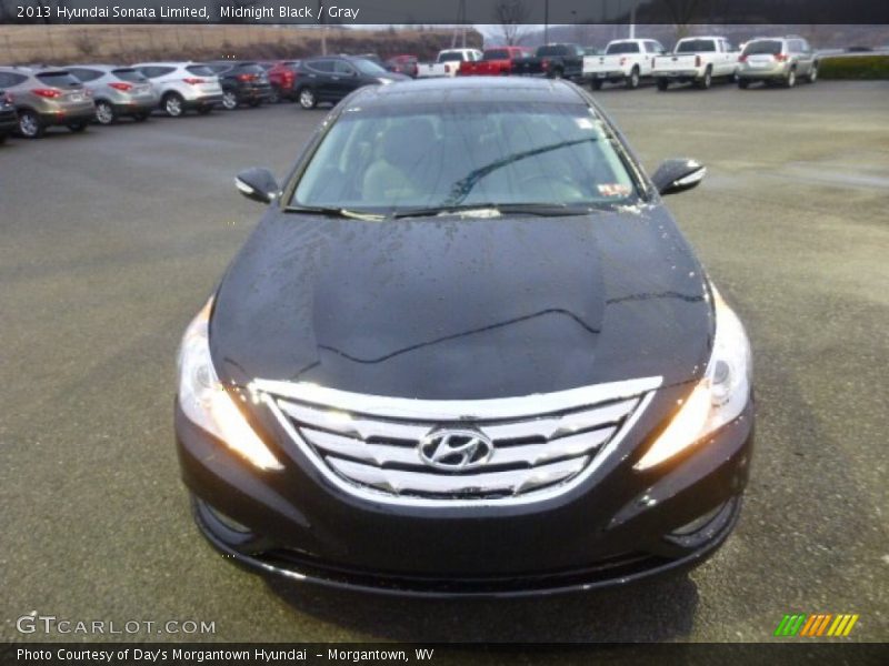 Midnight Black / Gray 2013 Hyundai Sonata Limited