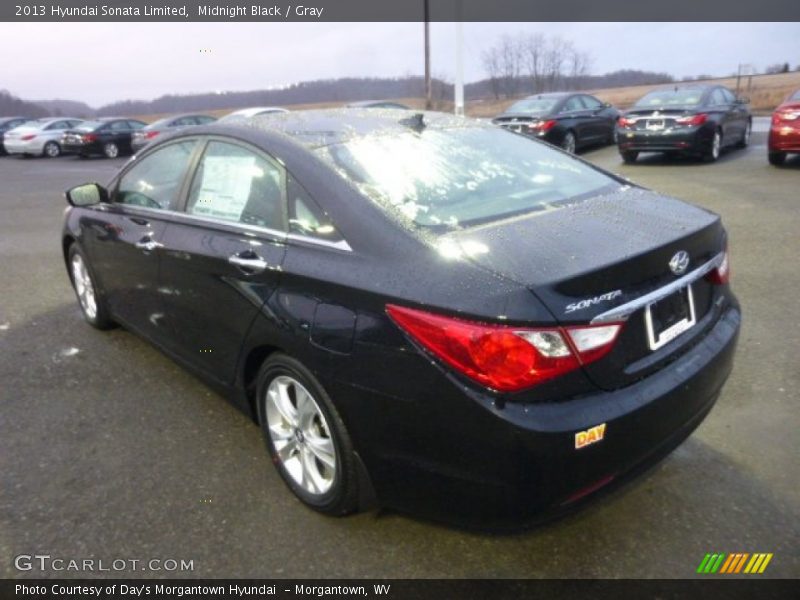 Midnight Black / Gray 2013 Hyundai Sonata Limited