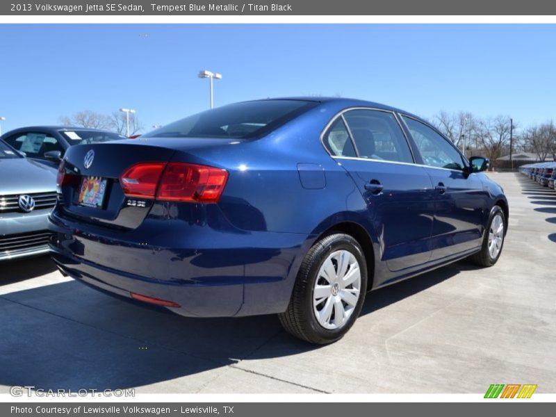 Tempest Blue Metallic / Titan Black 2013 Volkswagen Jetta SE Sedan