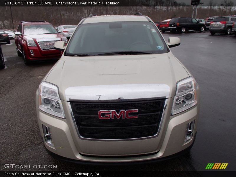 Champagne Silver Metallic / Jet Black 2013 GMC Terrain SLE AWD