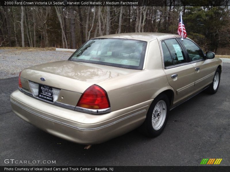 Harvest Gold Metallic / Medium Parchment 2000 Ford Crown Victoria LX Sedan