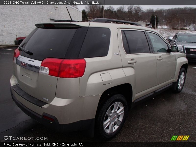 Champagne Silver Metallic / Jet Black 2013 GMC Terrain SLE AWD