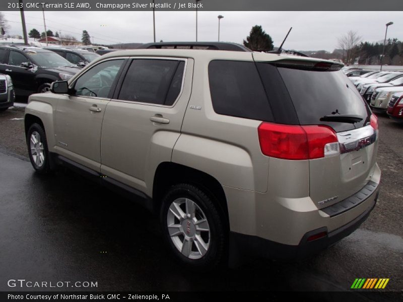 Champagne Silver Metallic / Jet Black 2013 GMC Terrain SLE AWD